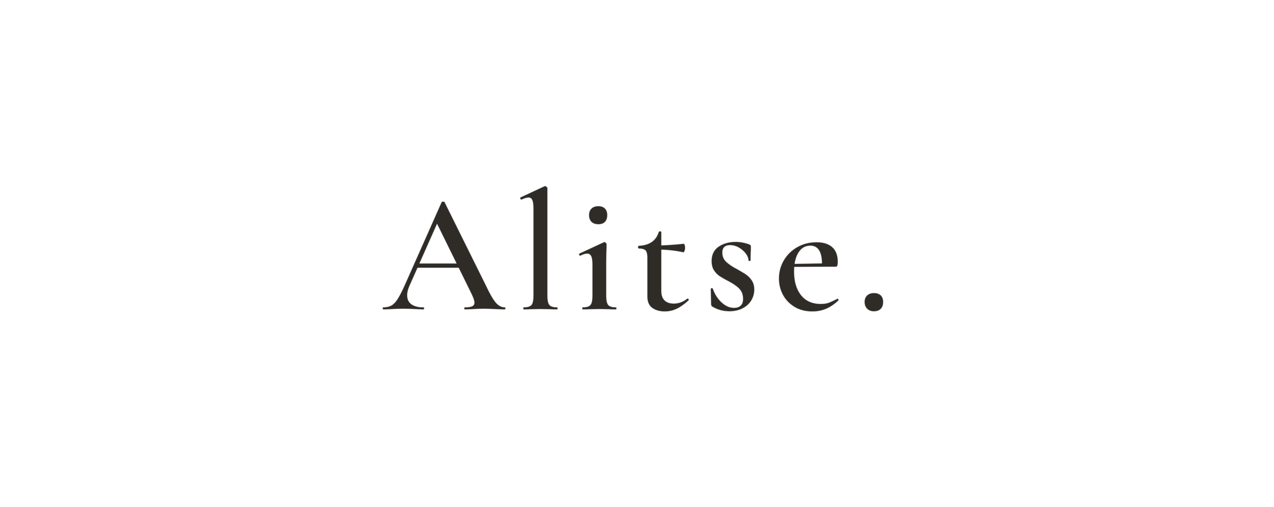 Alitse luxury lifestyle brand logo